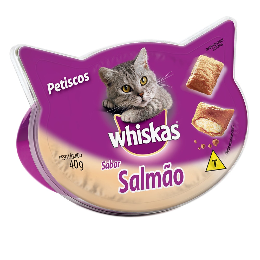 Petiscos para Gatos Adultos WHISKAS® Salmão - 1