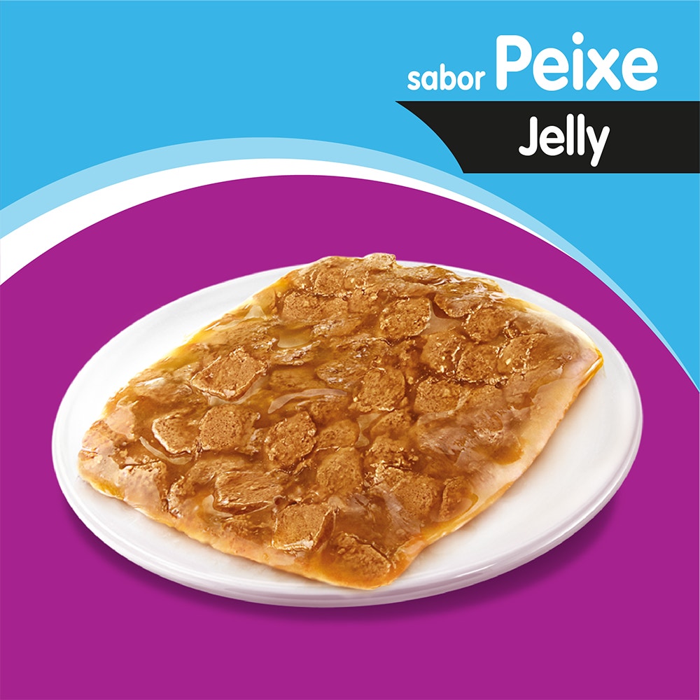 Ração Úmida para Gatos Adultos WHISKAS® Sachê Peixe ao Jelly - 3