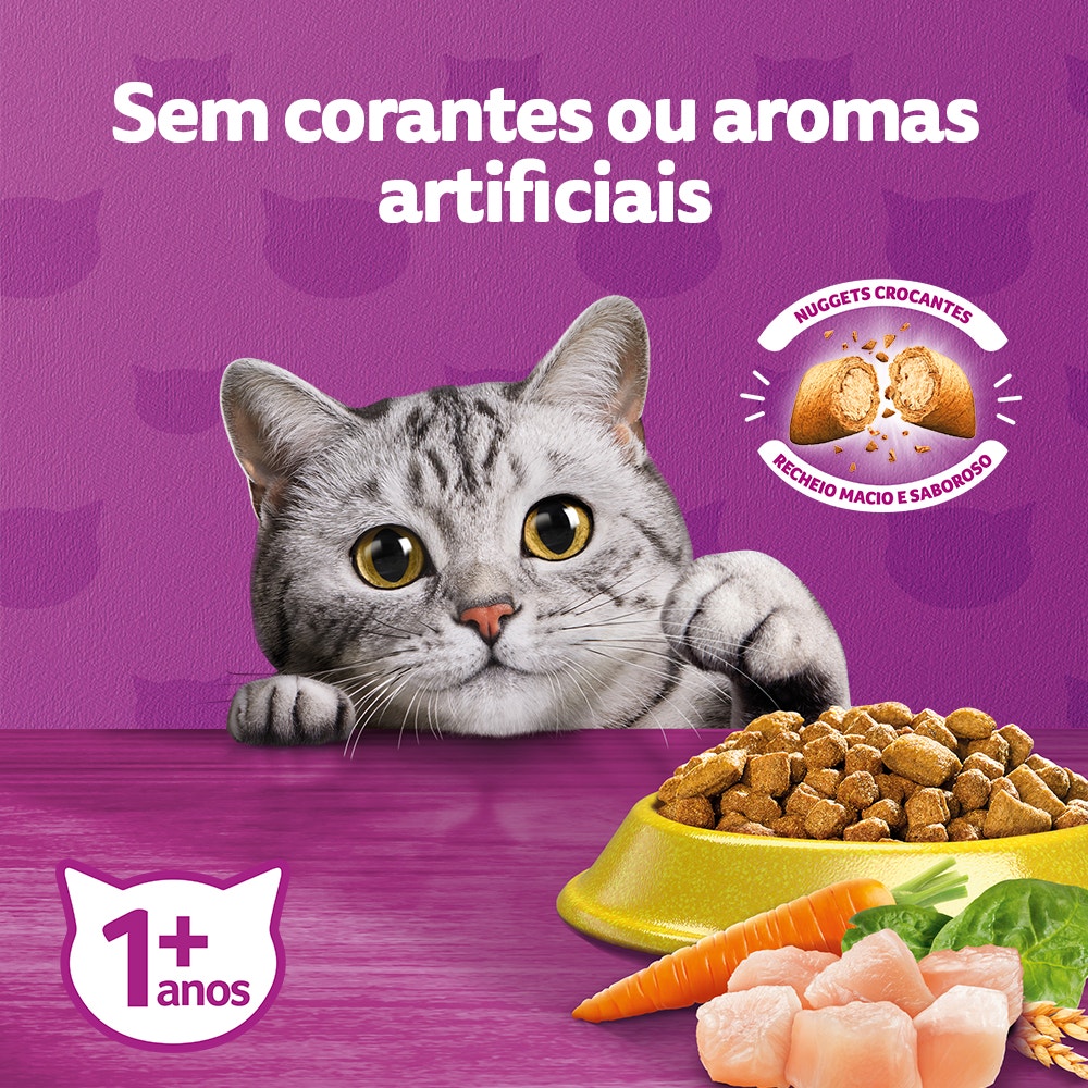 Ração Seca para Gatos Adultos WHISKAS® Frango - 3