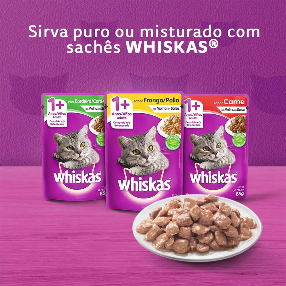 Ração Seca para Gatos Adultos WHISKAS® Frango - 6